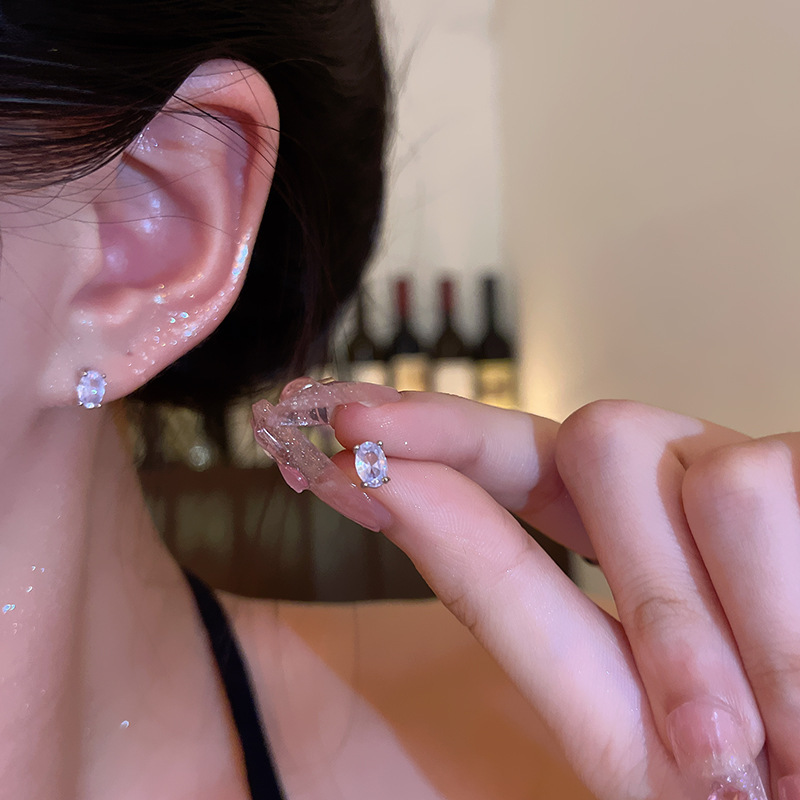 ins风绝美小巧星星锆石耳钉女轻奢高级感气质耳环小众设计耳饰品|undefined