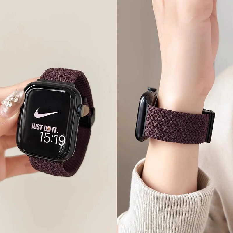 Suitable for Apple Watch Strap Braided Magnetic Huaqiangbei