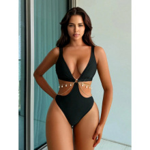 B 56222 Hollow One-piece Swimsuit �ο�����Ӿ��Ů�羳����