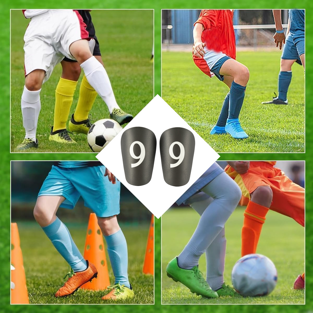 Shin Guard Digital Shin Guards Shinguards Children's Football Inserts Thickened Adult Mini Shin Guards Sports Protective Gear_voghion.com