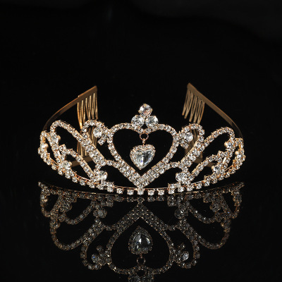跨境2021新款新娘结婚皇冠头饰女式婚纱配饰新娘耳环发箍饰品定制