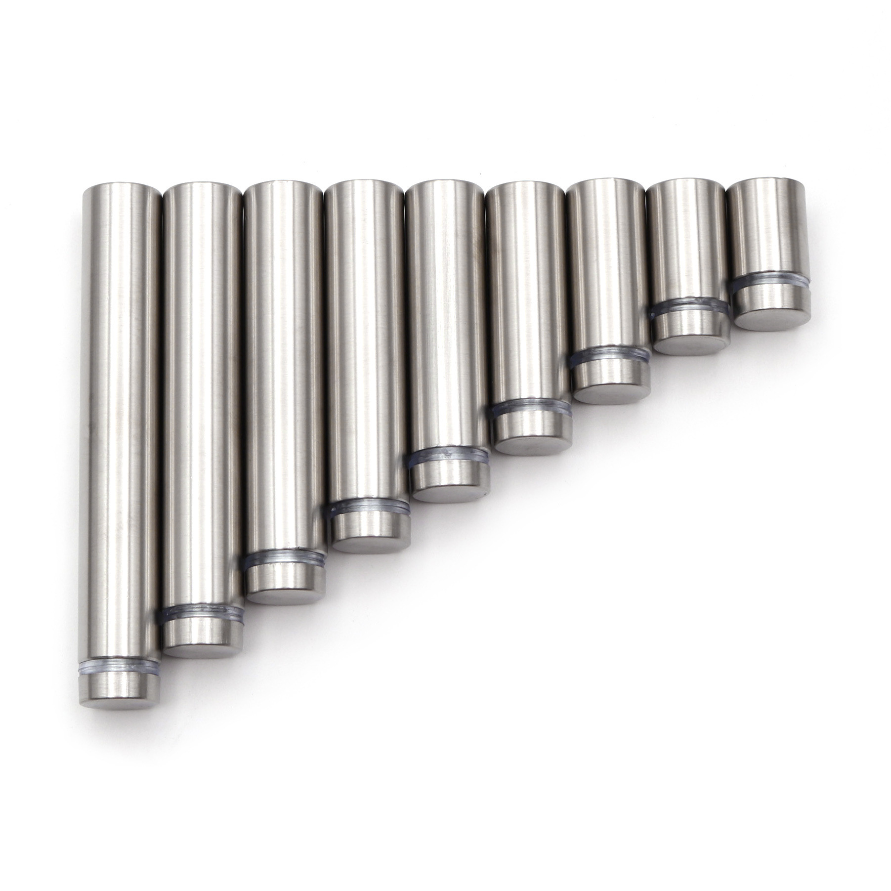 En stock de acero inoxidable hueco de publicidad de uñas de vidrio placa de acrílico espejo de uñas transfronterizo fijo decorativo hardware publicidad tornillo