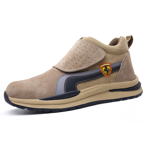 Directly supplied from the manufacturer, anti-smash and anti-puncture labor protection cotton shoes, genuine leather, anti-scalding welding shoes, rubber soles, wear-resistant and non-slip construction site shoes