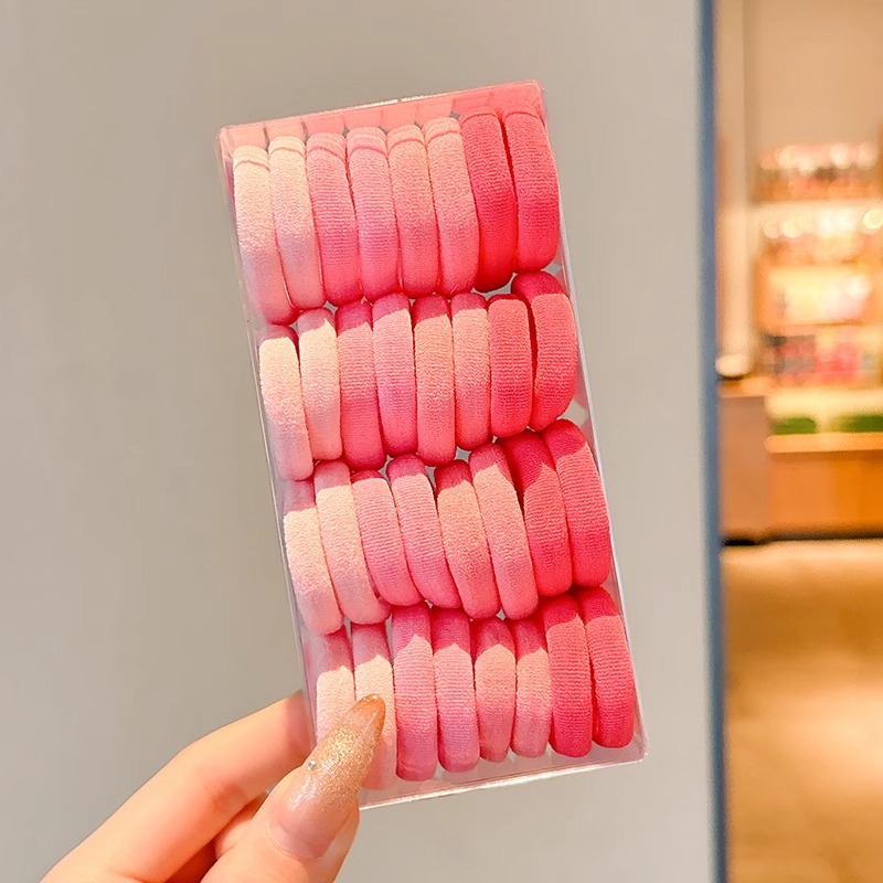 Niños no lesionan anillo de cabello para niñas atando cabello para niñas bebés de alta elasticidad correa de goma duradera cuerda de cabeza