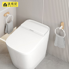 Solid wood towel ring without punching white round kitchen hand towel hanging ring beech wood bathroom bathroom towel hanging ring