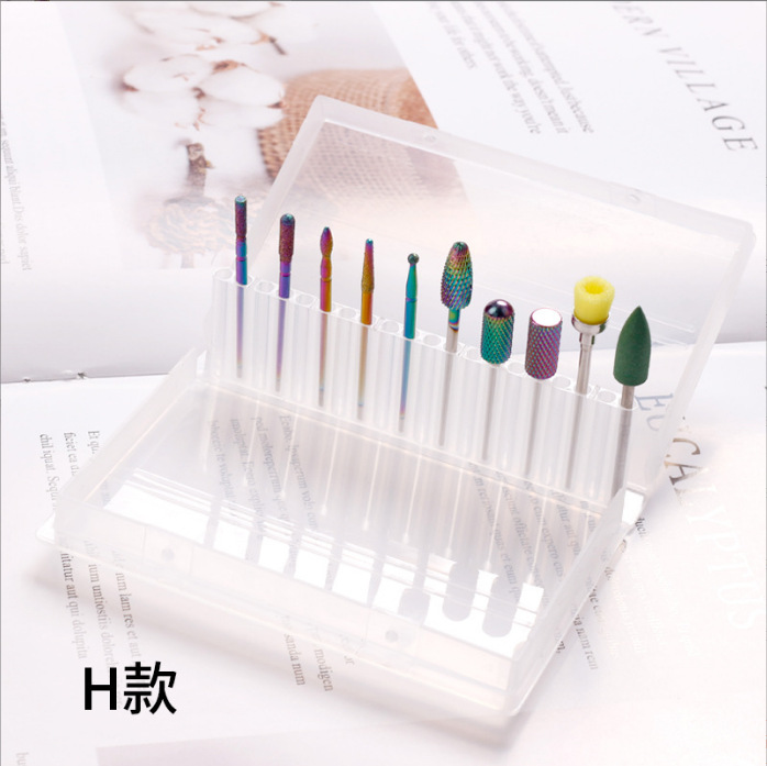 Unidad de pulido de uñas, taladro eléctrico de uñas, 10 piezas de cerámica, aleación de aluminio, acero, herramienta de pulido de piel muerta.