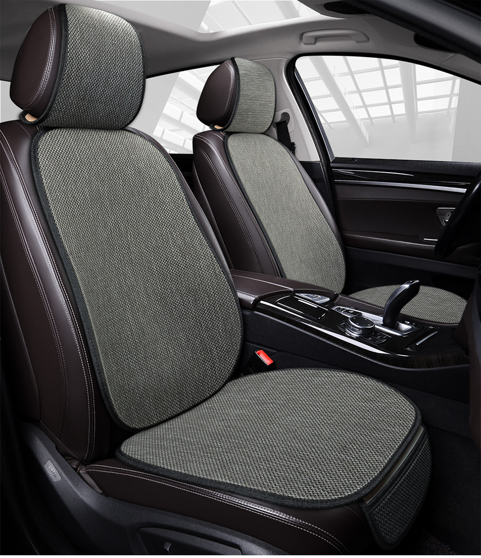 Car Seat Cushion Four Seasons Universal Summer Linen Breathable