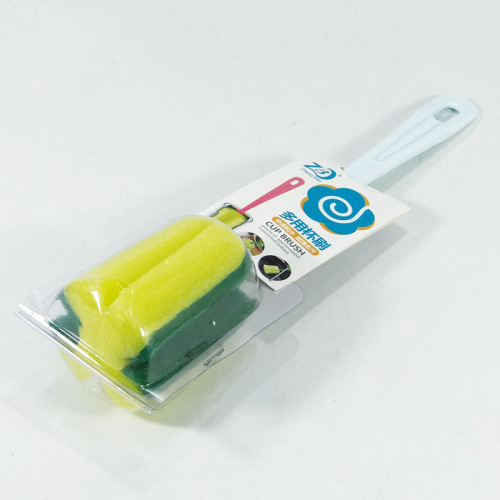 Gadget for cleaning cups small brushes, water cup cleaning brush long handle, stain removal, milk bottle brush, sponge cup brush, wholesale