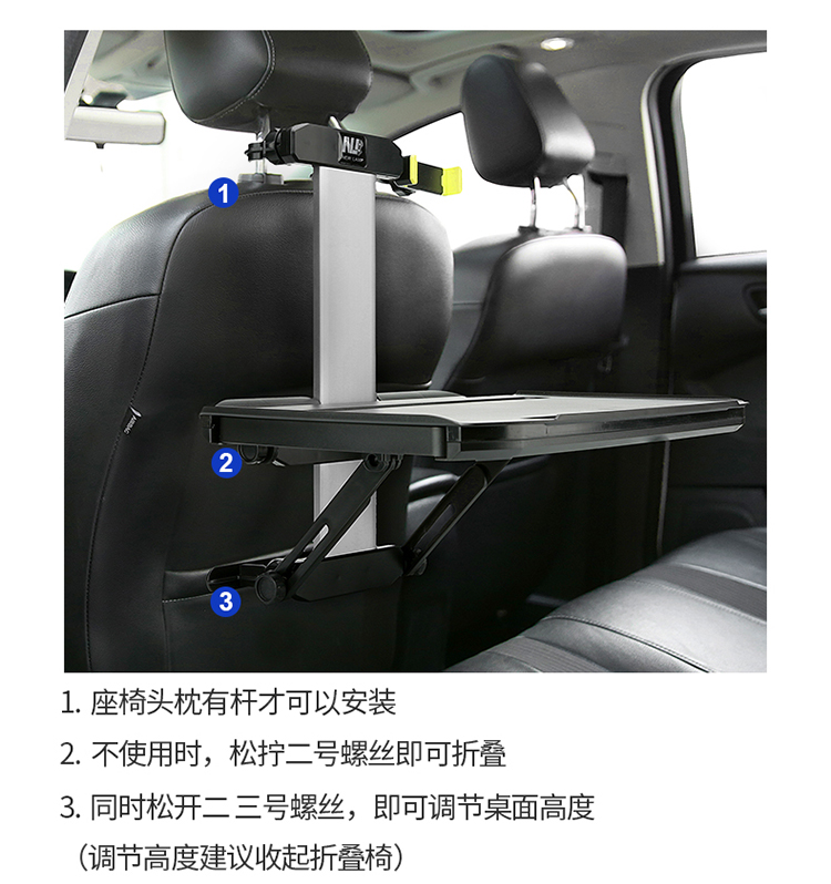 Car Small Table, Car Rear Dining Table, Foldable Car Rear Seat Homework Computer Table