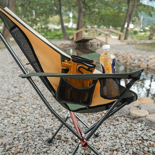 Outdoor aluminum alloy moon chair, fishing chair, back chair, picnic folding chair, camping stool, beach chair, luxury bold style