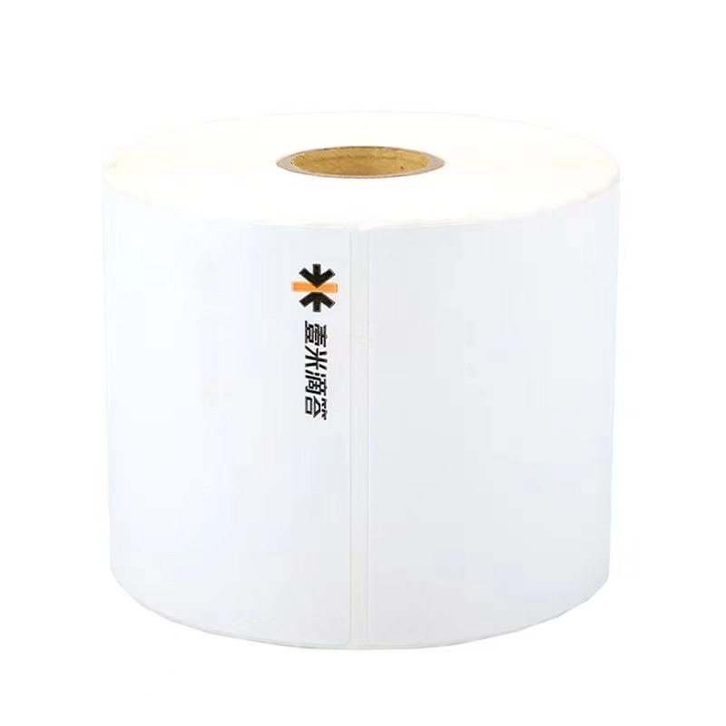 Un Metro garrapata en blanco 75*90 Express Logistics Sub-Single portátil de escritorio de papel de impresión térmica etiqueta autoadhesiva