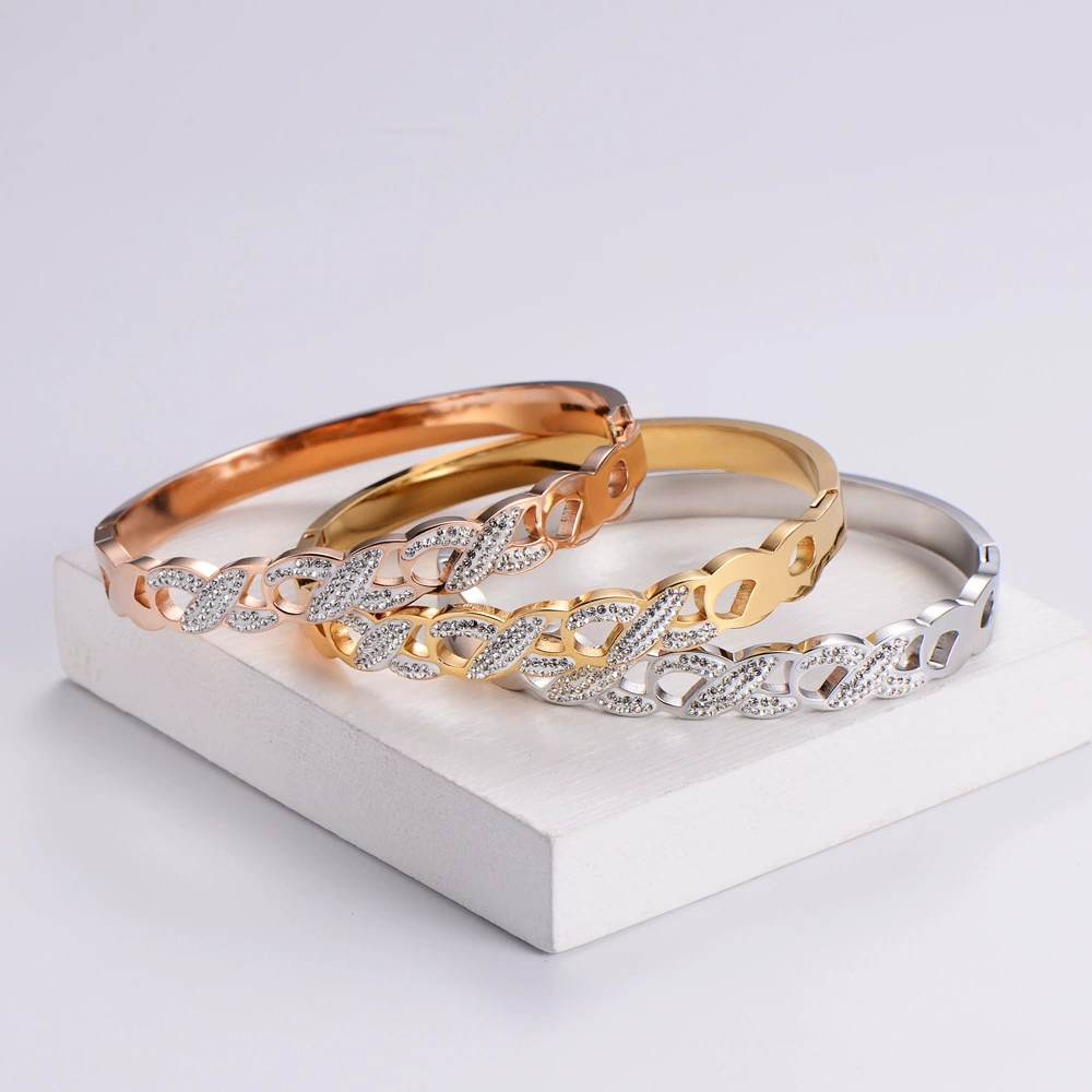 AML Brand small design fashionable women's bracelet stainless steel, Korean style, does not fade, internet celebrity
