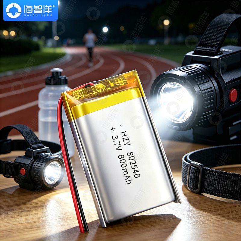 Hai Zhiyang polymer 3.7v lithium battery 802540 model, large capacity 800mAh, lithium cobalt oxide, available in multiple styles Hai Zhiyang polymer 3.7v lithium battery 802540 model, large capacity 800mAh, lithium cobalt oxide, available in multiple styles
