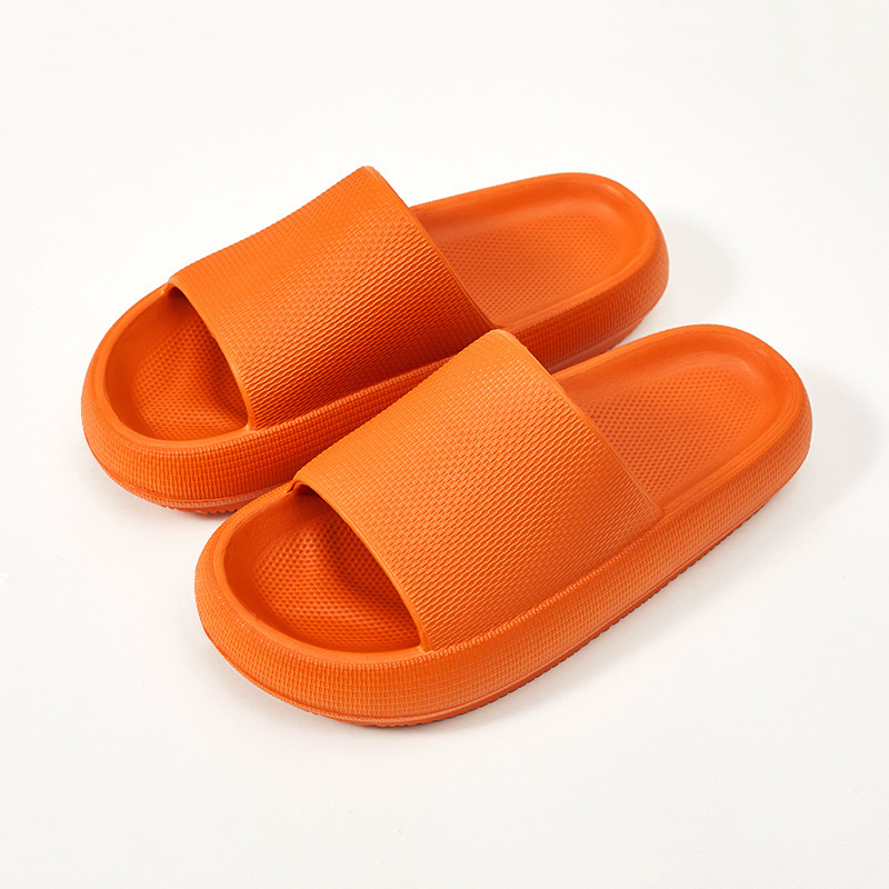 Thick bottom shit feeling eva slippers women's household summer couples indoor non-slip deodorant home sandals and slippers men's wholesale