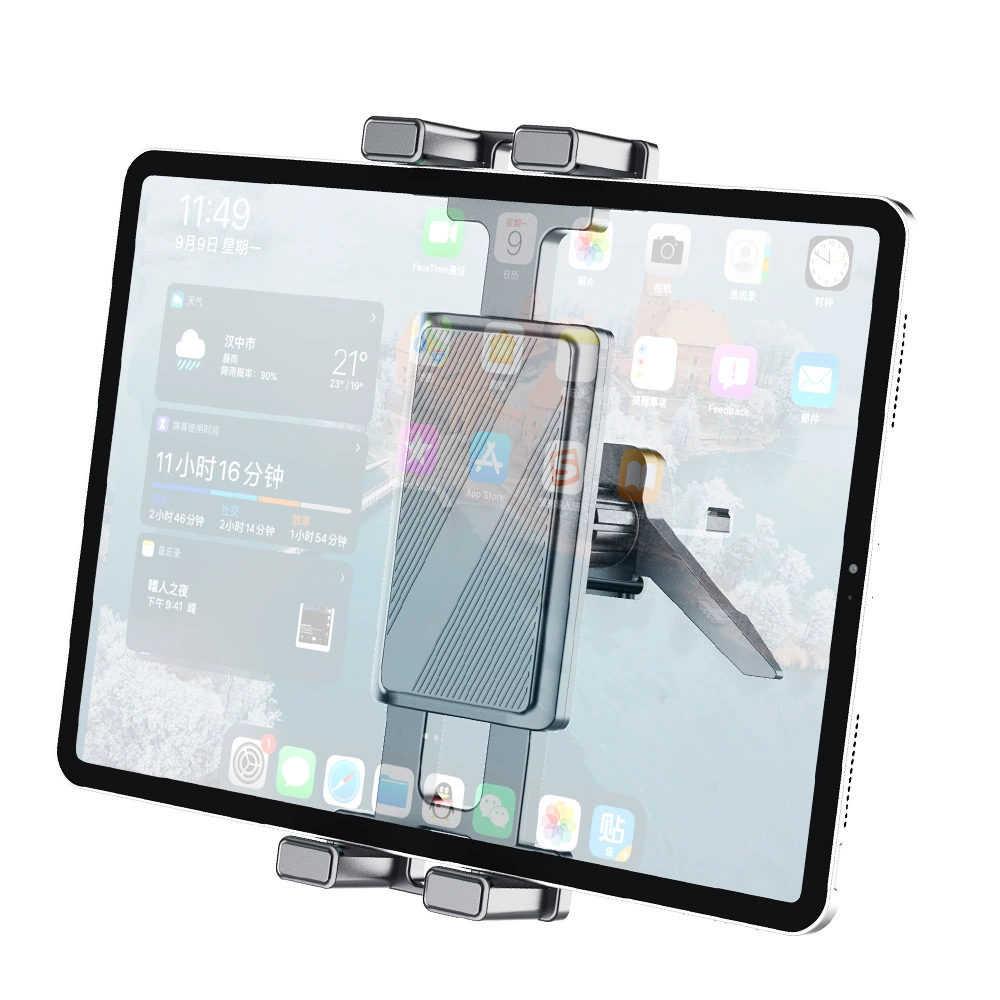 Трансграничный автомобильный кондиционер, воздуховыпускное отверстие, ipad7-12,9 дюймов, складной экран, держатель для мобильного телефона, универсальный автомобильный держатель для планшета
