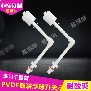 Side mounted PVDF Teflon small float switch liquid level controller sensor switch water purifier water tank