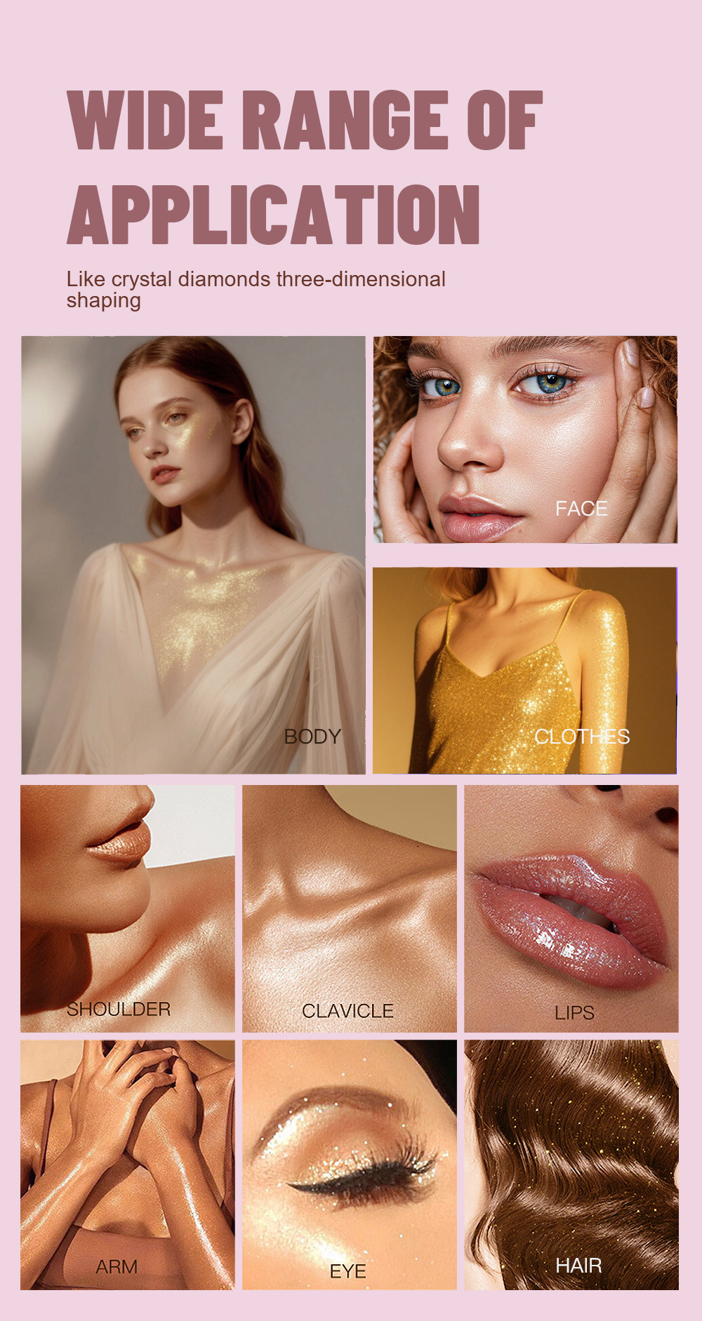 Glitzerndes Highlighter Puder Spray Für Gesicht Und Körper_voghion.com