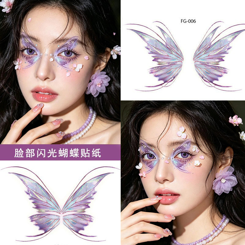 Face stickers creative makeup Ghost Horse Girl blush face stickers children painted cute strawberry COS tattoo stickers face Face stickers creative makeup Ghost Horse Girl blush face stickers children painted cute strawberry COS tattoo stickers face