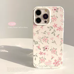 Чехол для телефона (Apple) iPhone16, iPhone15 Pro, iPhone16 ProMax, кружевной белый цветок, мягкий TPU