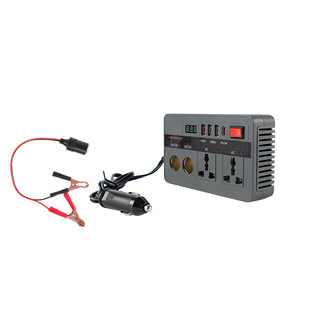 Foreign Trade European and British 12V300W Car Inverter Ac220V Car Notebook USB Inverter + Typec