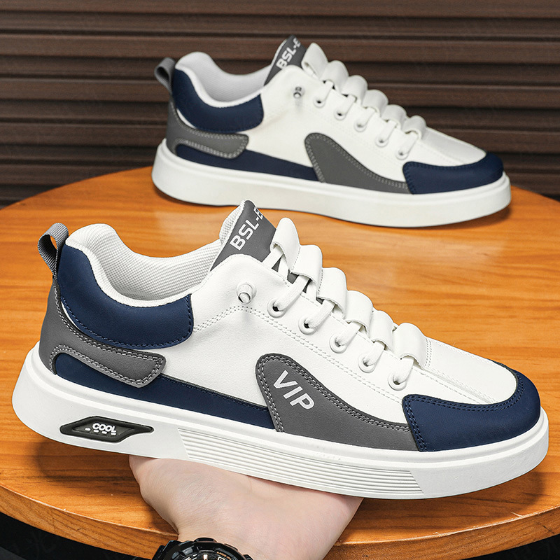 2025新款春季透气百搭休闲男鞋平板鞋男士上班工作一脚蹬运动潮鞋