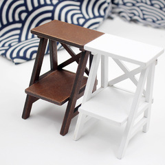 Home Wooden Decor Chair DIY Zakka Wholesale Creative Mini Shelf Photo Prop Manufacturer Wooden