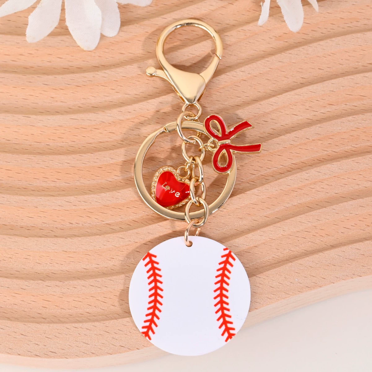 Брелок для ключей футбольного-baseball, модный аксессуар для сумки, европейский стиль, оптом