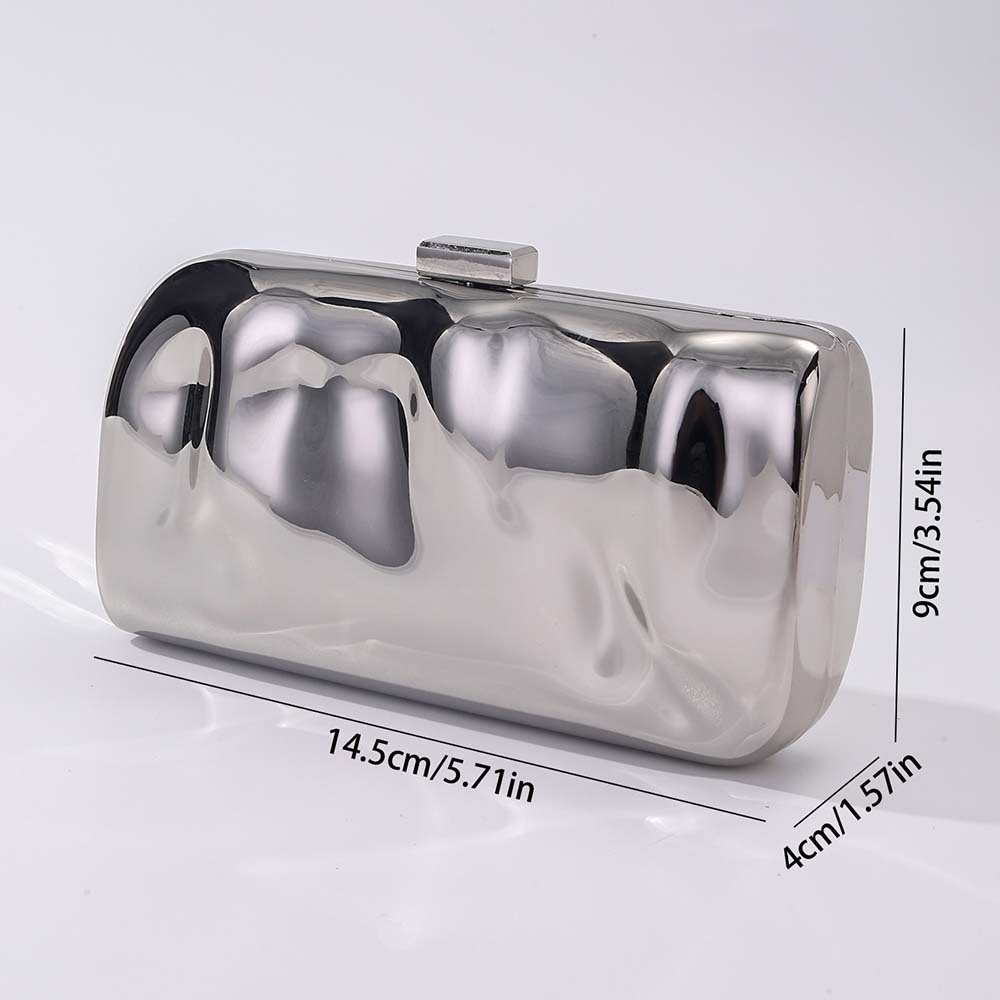 Borsa a tracolla da donna a forma di scatola di ferro – Borsa a tracolla retrò chic con tracolla regolabile, perfetta per feste serali, concerti e uso quotidiano_voghion.com