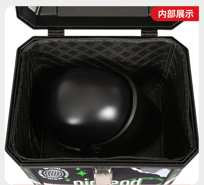 Cross-border motorcycle and electric vehicle rear trunk, special motorcycle trunk, large capacity, exclusively for cross-border use