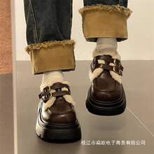 ��ɫӢ���LСƤЬŮ�ﶬ2025�¿��ט���Ь�ӽq��Ь������Ь