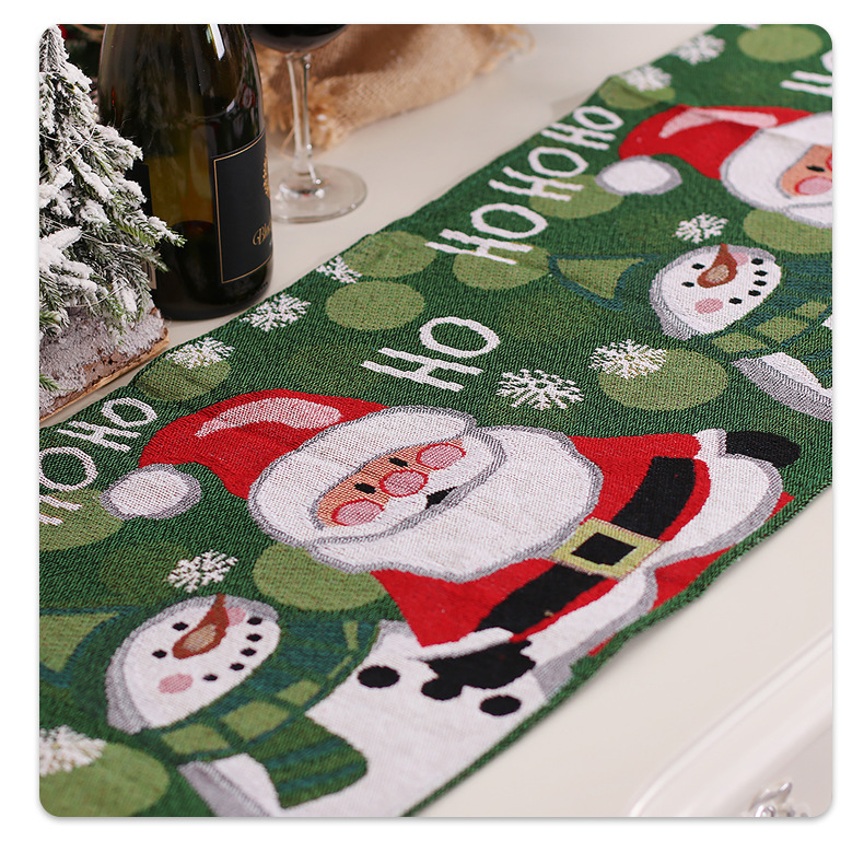 Christmas Tree, Snowman Pattern Christmas Cute Christmas Tree Snowman Party Tablecloth