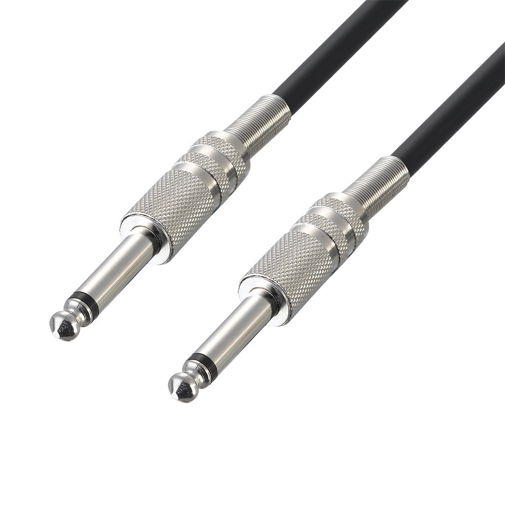 现货多长度锌合金头双屏蔽6.35公对公单声道电吉他音箱连接线