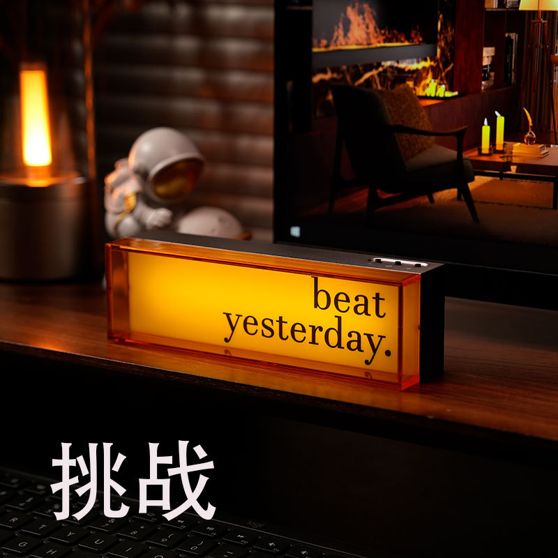 Lámpara eléctrica creativa decoración de escritorio atmósfera lámpara Mesa Hotel actividad publicidad al aire libre carga regalo luz la noche