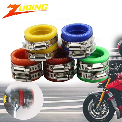 Motorcycle accessories are suitable for Keihin PWK32 34mm carburetor modified intake manifold 40mm inner diameter interface glue (Motorcycle General Parts)