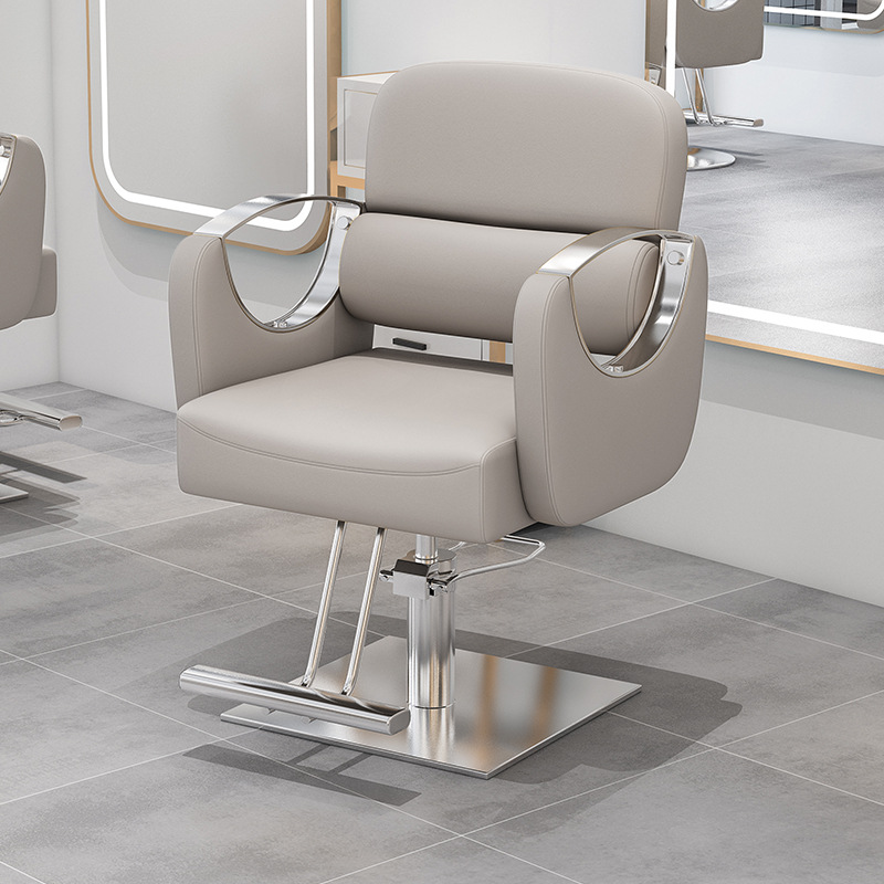 silla de peluquería silla de peluquería silla de salón de peluquería especial barandilla de acero inoxidable elevación silla de salón de peluquería giratoria