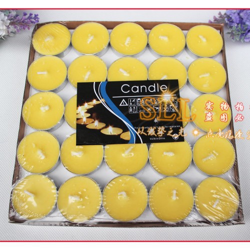 Venta caliente al por mayor té cera de aluminio Shell vela 1,5 horas Hotel KTV eliminación de humo sabor té preservación del calor calefacción té cera generación pelo