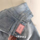 Summer New Style Thin Dipped Jeans Women's Small High Waist Loose Meat Covering Slimming All-match Straight Pants Ins