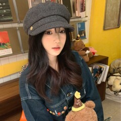 复古毛呢贝雷帽女秋冬韩版气质百搭八角帽时髦报童帽子文艺画家帽