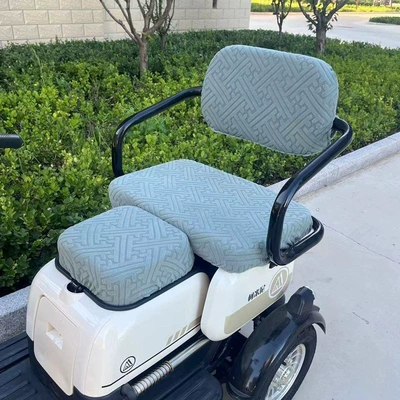 electric vehicle seat cushion cover, Electric car cushion - square-seat-large-seat-backrest-3-piece-set-color-light-green