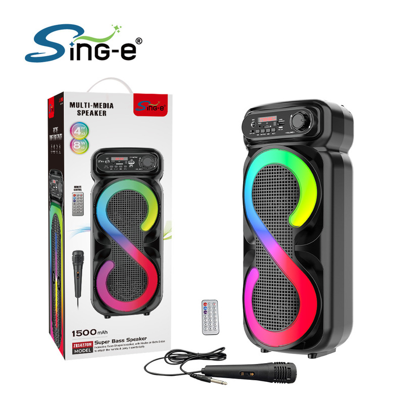 Sing-e ZQS4273M ポータブルワイヤレススピーカースクエアダンス大音量便利な屋外 Bluetooth 充電サウンド|undefined