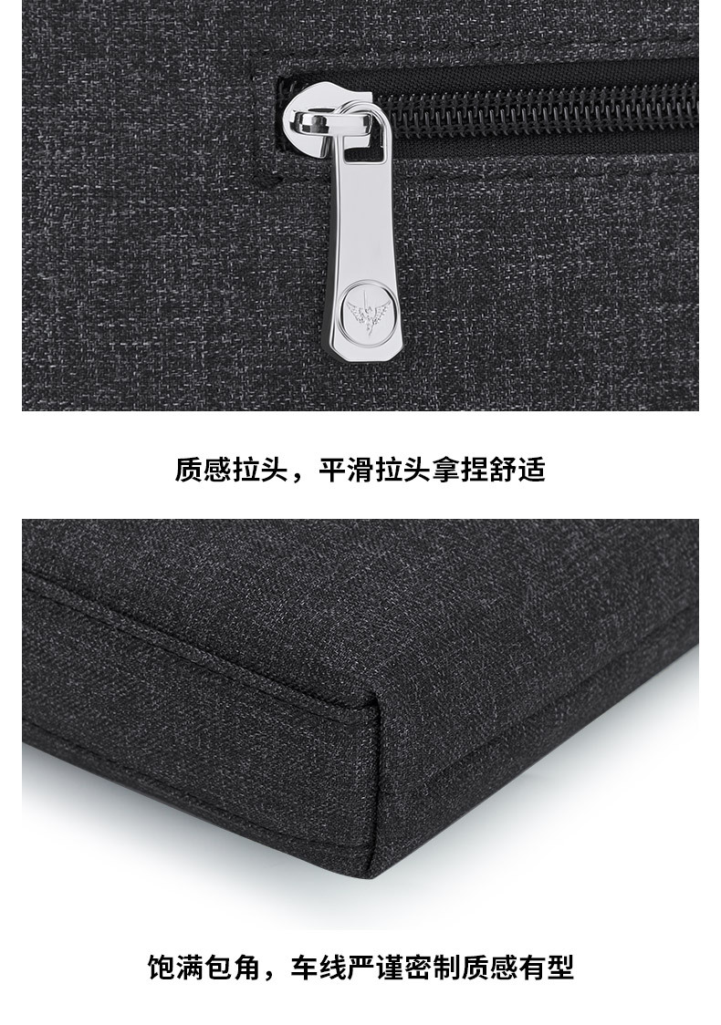 Cặp công sở nam vải canvas chống mài mòn đựng laptop đa năng chi tiết 23