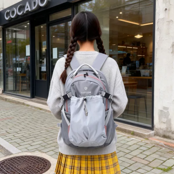 Fashionable Autumn and Winter Lightweight Outdoor Hiking and Mountaineering Bag, Sports Backpack for Male College Students, Commuter Backpack for Women
