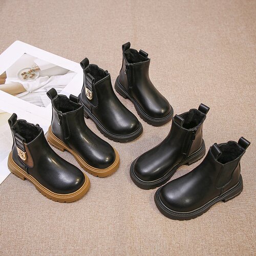 Women's Boots Ankle Boots Autumn New British Style Children's Short Boots Stylish Little Girl Baby Boots Single Boot