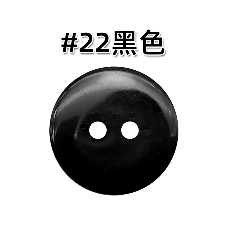 Resina de color de dos ojos Botón de pan suéter de cachemira de color caramelo botón de la camisa de los niños botón de la etiqueta engomada hecha a mano