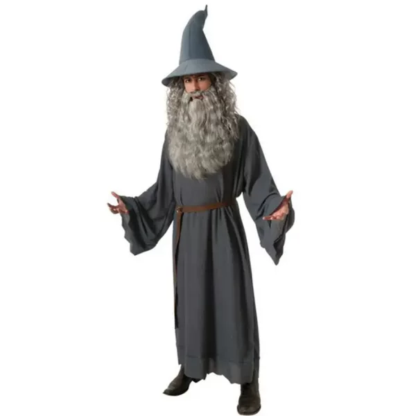 Gandalf Magic Felt Hat Halloween Wizard Hat Gray Witch Hat Halloween Cosplay Masquerade Props