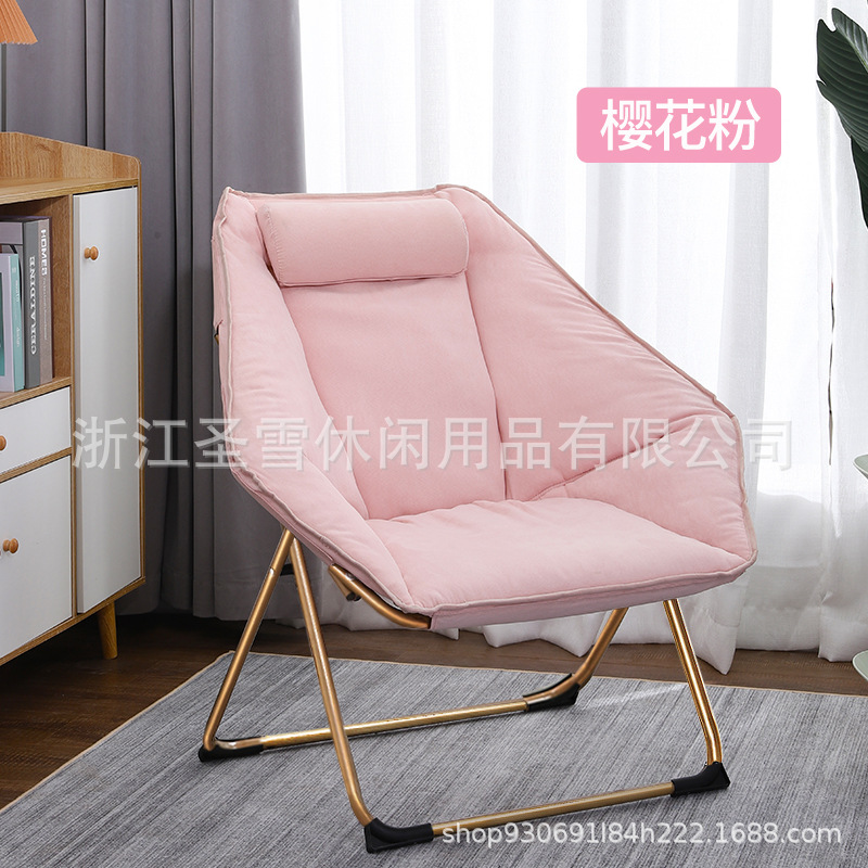 Santa nieve silla plegable sofá de relajación silla mariposa casera dormitorio silla de algodón de pelusa silla casera para dormir almuerzo