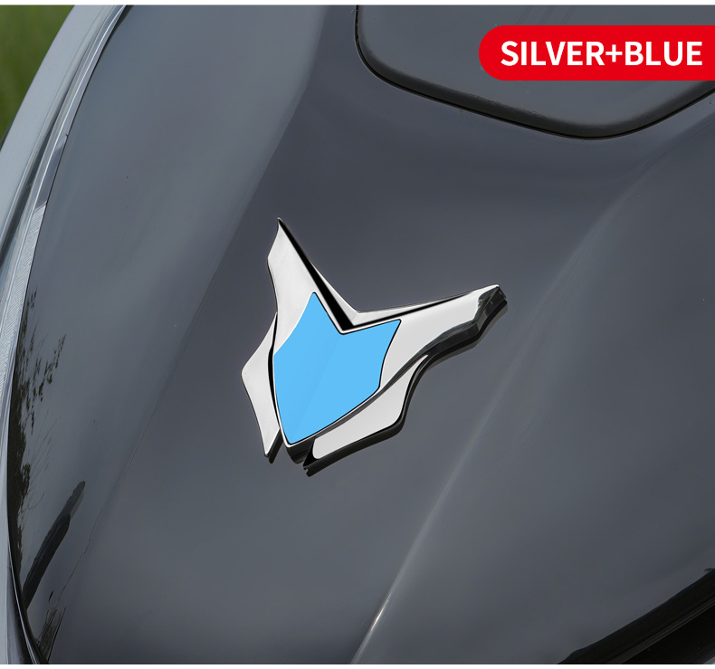 Logo Pattern Design for Cars, Motorcycles, Electric Vehicles, Personalized Modification Decoration Stickers, Zinc Alloy, Stainless Steel Metal