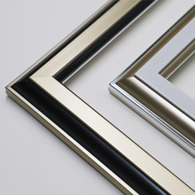 轻奢金属质感相框线条油画框外框饰条装饰材料玄关画镜框厂家直销