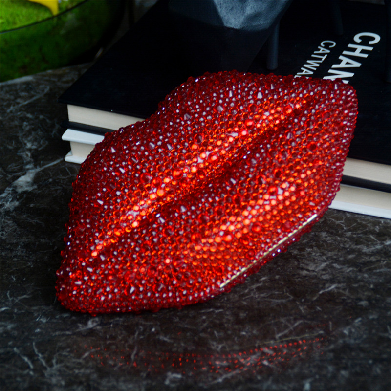 540g Weight Lock clasp Closure Type Single Shoulder Strap Strap Type Evening Bag Bags Type Holiday, Party Occasion Cotton, Rubber Drill Material Solid Color Pattern All Seasons Season Women's Gender Vintage Style, Sexy Style Lips Shape Medium Size Women's Medium Cotton Rubber Drill Solid Color Vintage Style Sexy Lock Clasp Evening Bag 2