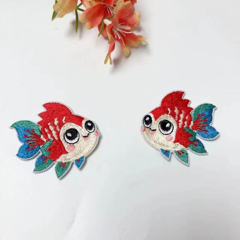新しい刺繍 236 鯉ファットランプニット生地古代スタイルパッチ diy ヘアピン素材アクセサリーヘアアクセサリー|undefined